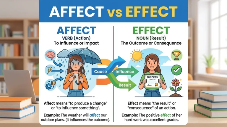 Affect vs Effect Meaning, Usage, and Differences