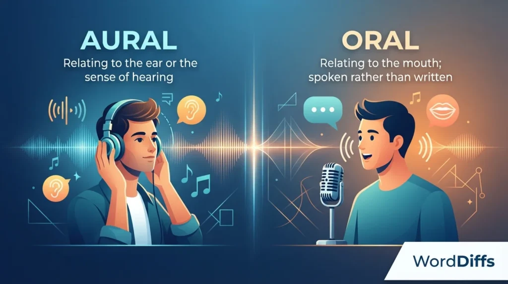 Aural vs Oral Homophones Pronunciation Guide