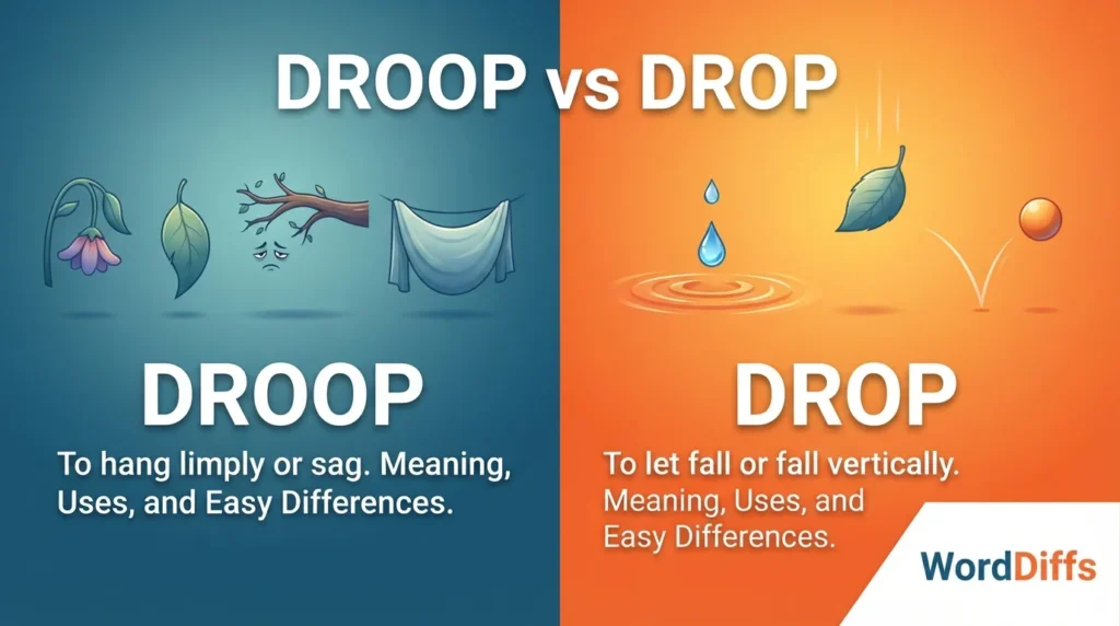 Droop vs Drop: Meaning, Uses, and Easy Differences