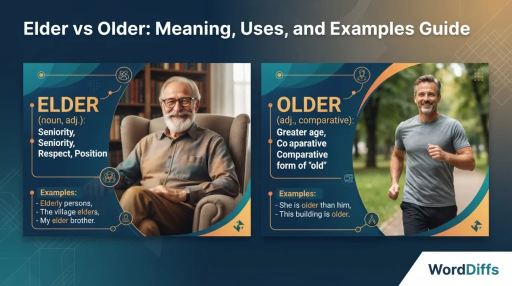 Elder vs Older: Meaning, Uses, and Examples Guide