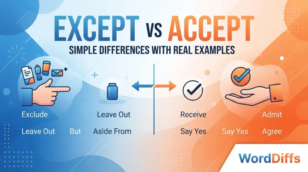 Except vs Accept: Simple Differences With Real Examples