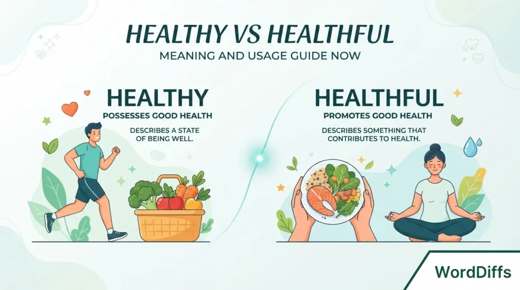 Healthy vs Healthful: Meaning and Usage Guide Now