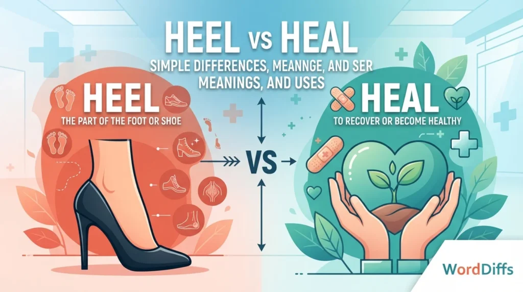 Heel vs Heal: Simple Differences, Meanings, and Uses