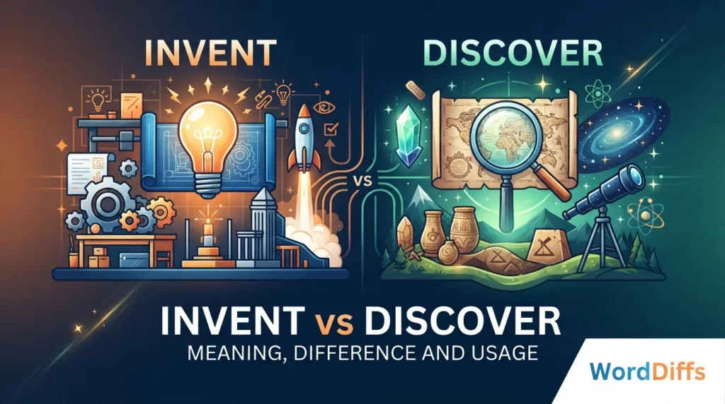 Invent vs Discover: Meaning, Difference and Usage