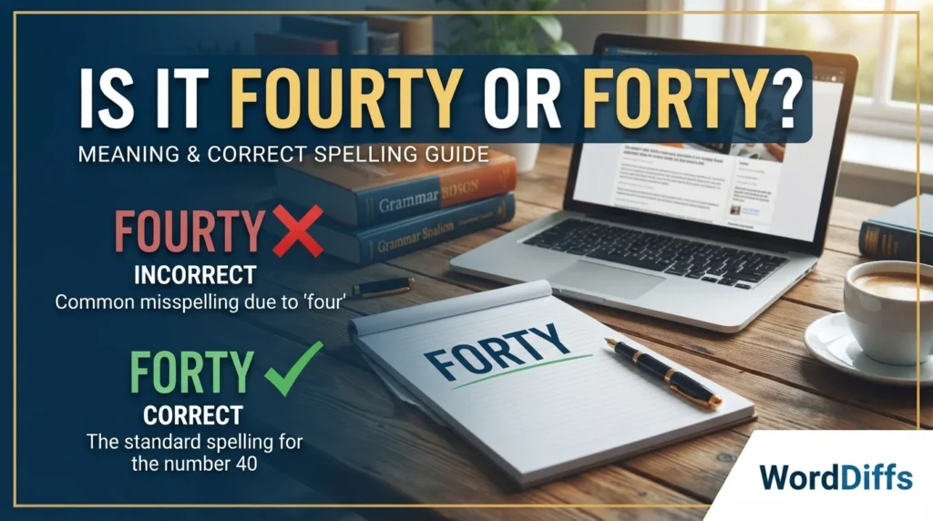 Is It Fourty or Forty? Meaning & Correct Spelling Guide