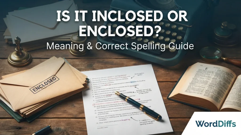 Is It Inclosed or Enclosed? Meaning & Correct Spelling Guide