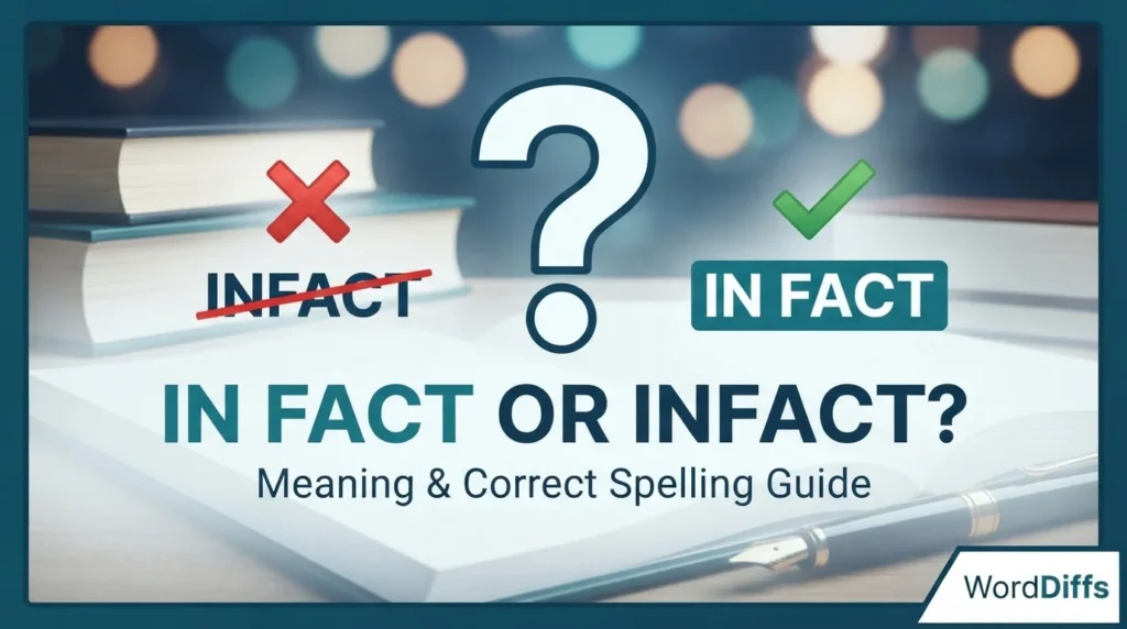 Is It Infact or In Fact? Meaning & Correct Spelling Guide