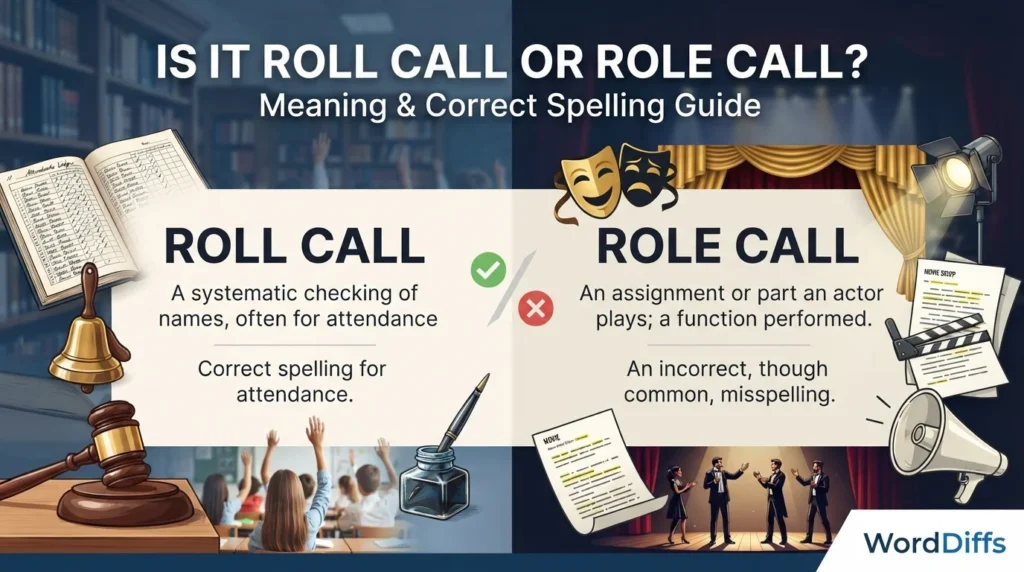 Is It Roll Call or Role Call? Meaning & Correct Spelling Guide