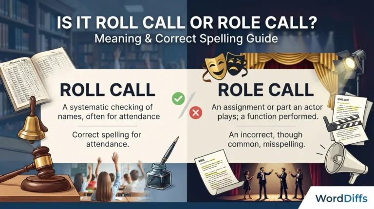 Is It Roll Call or Role Call? Meaning & Correct Spelling Guide