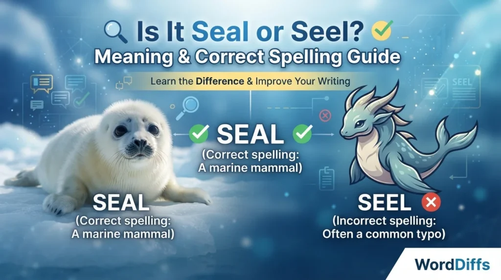Is It Seal or Seel? Meaning & Correct Spelling Guide