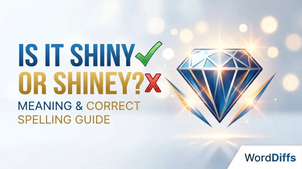 Is It Shiny or Shiney? Meaning & Correct Spelling Guide