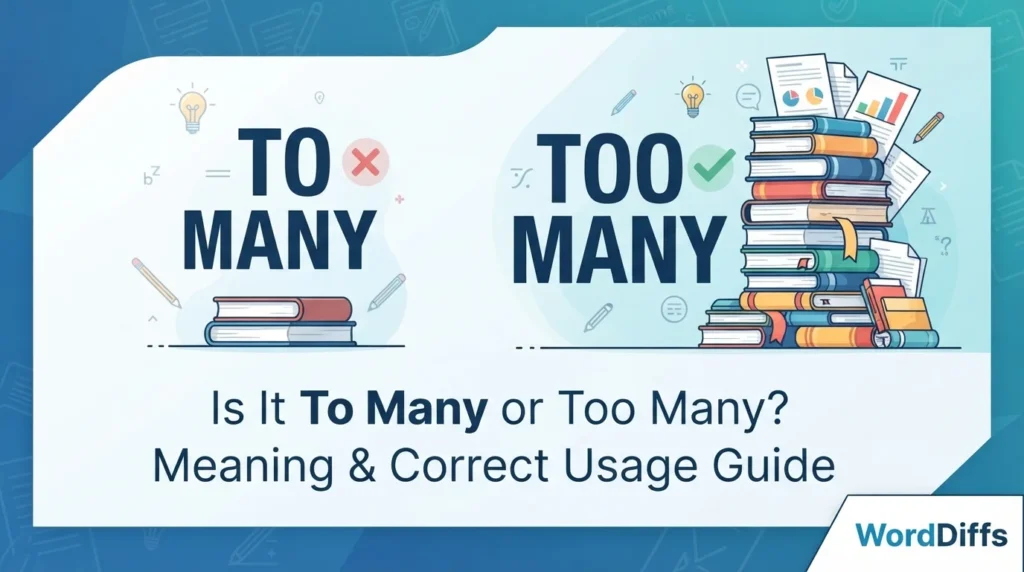 Is It To Many or Too Many? Meaning & Correct Usage Guide