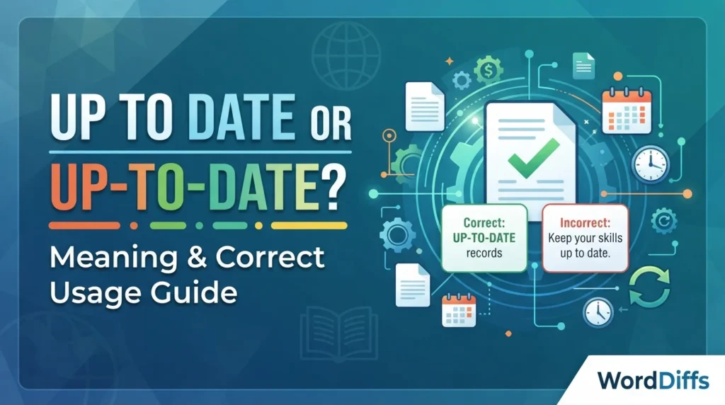 Is It Up To Date or Up-To-Date? Meaning & Correct Usage Guide