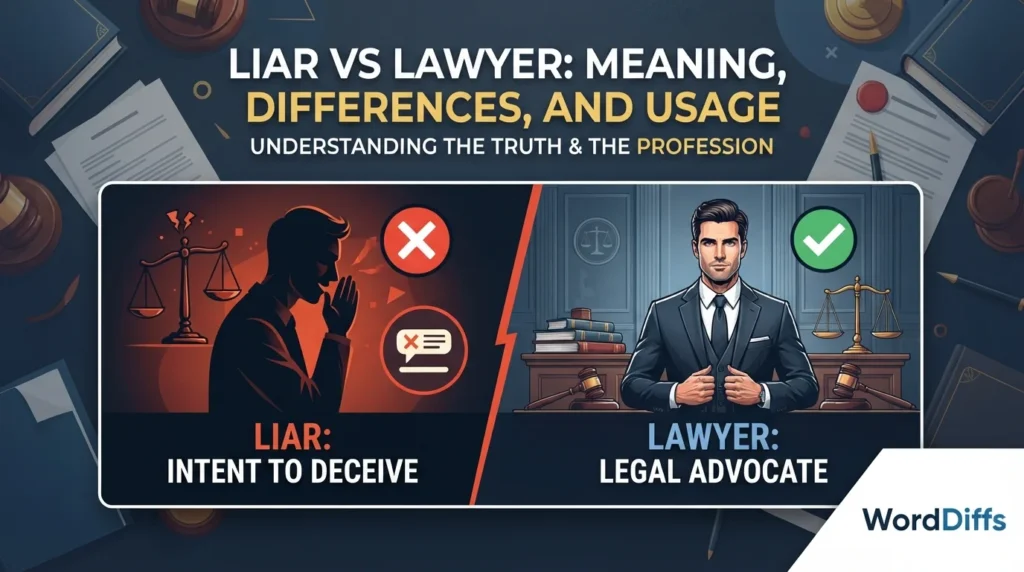  Liar vs Lawyer: Meaning, Differences, and Usage