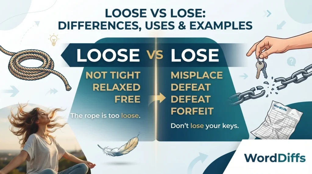 Loose vs Lose: Simple Differences, Uses & Examples