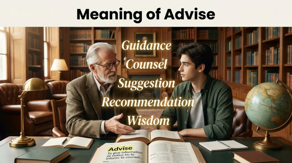 Meaning of Advise