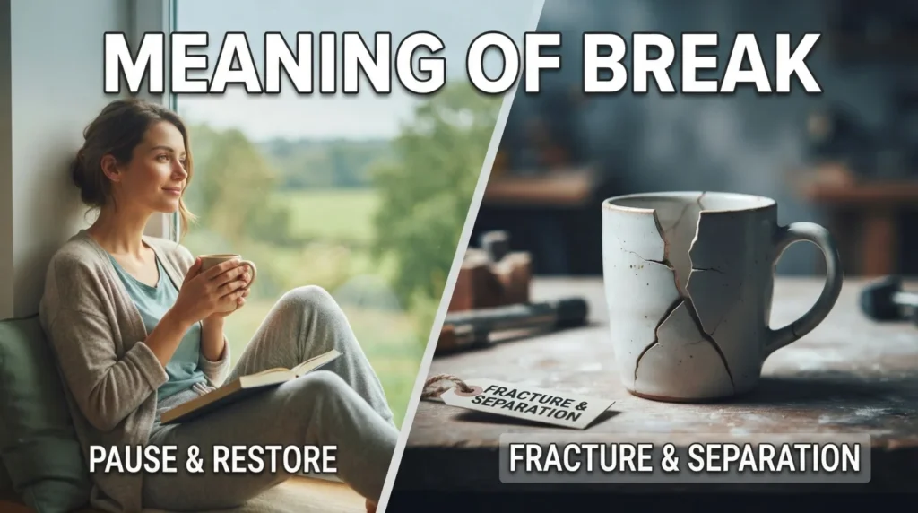 Meaning of Break
