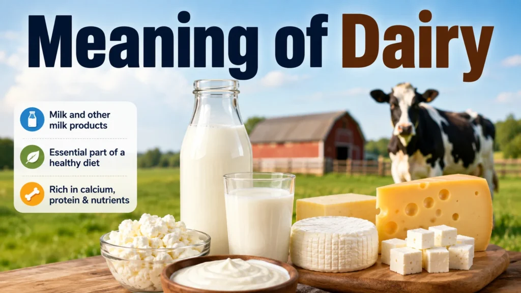 Meaning of Dairy