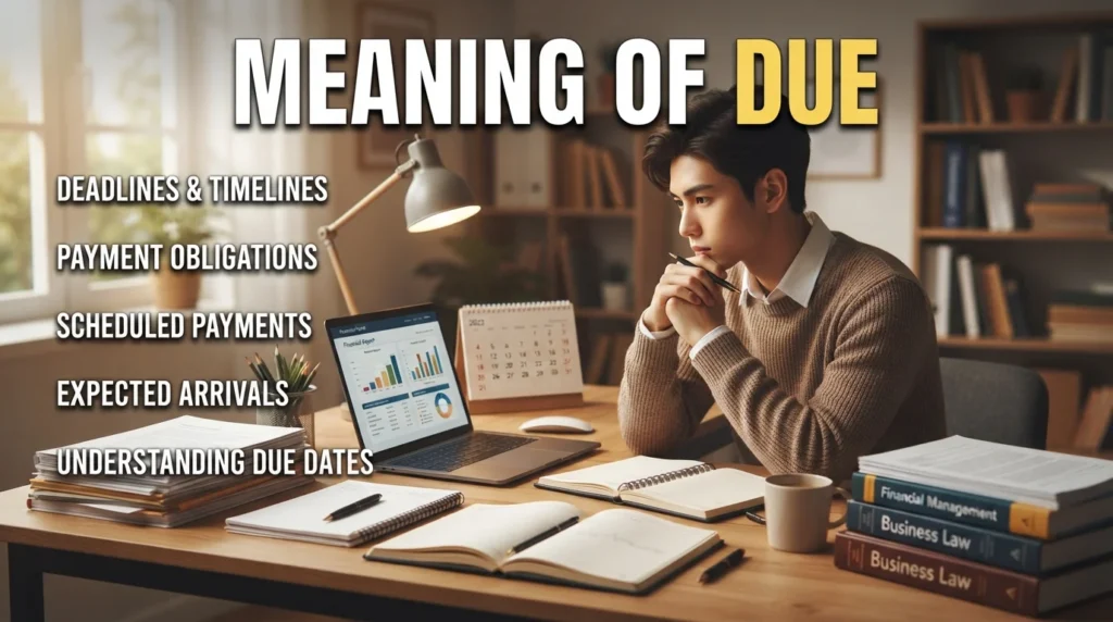 Meaning of Due