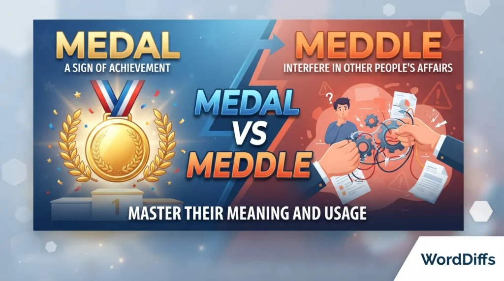 Medal vs Meddle: Master Their Meaning and Usage