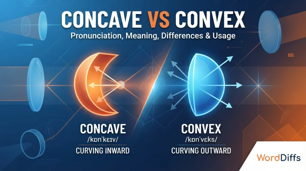 Concave vs Convex Pronunciation, Meaning, Differences & Usage