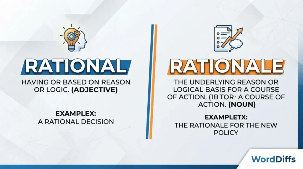 Rational vs Rationale