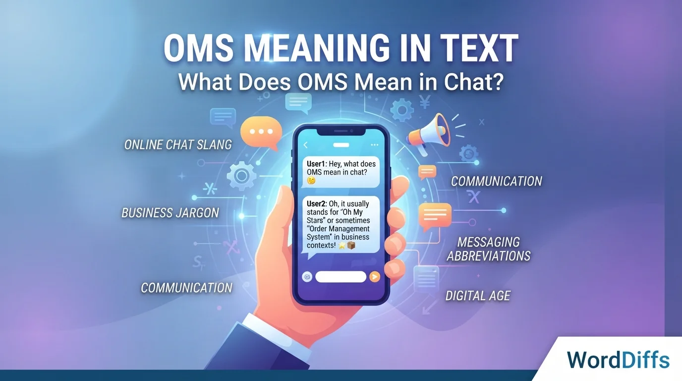 OMS Meaning in Text: What Does OMS Mean in Chat?